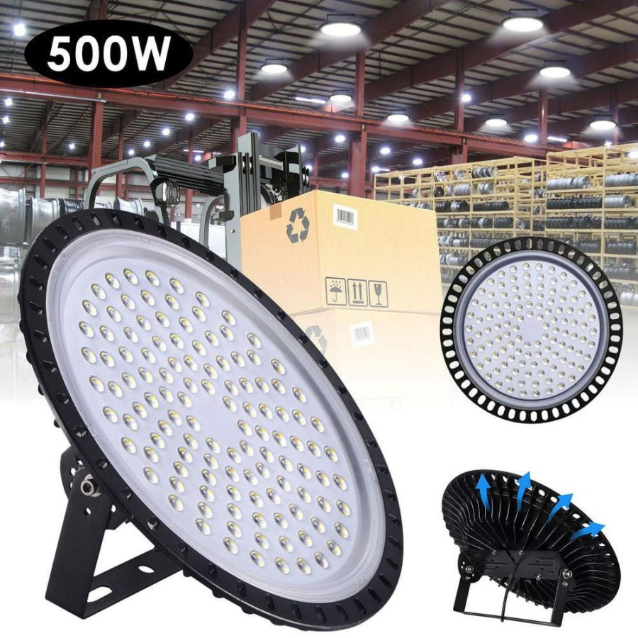 Commercial Lighting * | 500-Watt Ufo Led High Bay Light Workshop Warehouse Lights By Nersunda