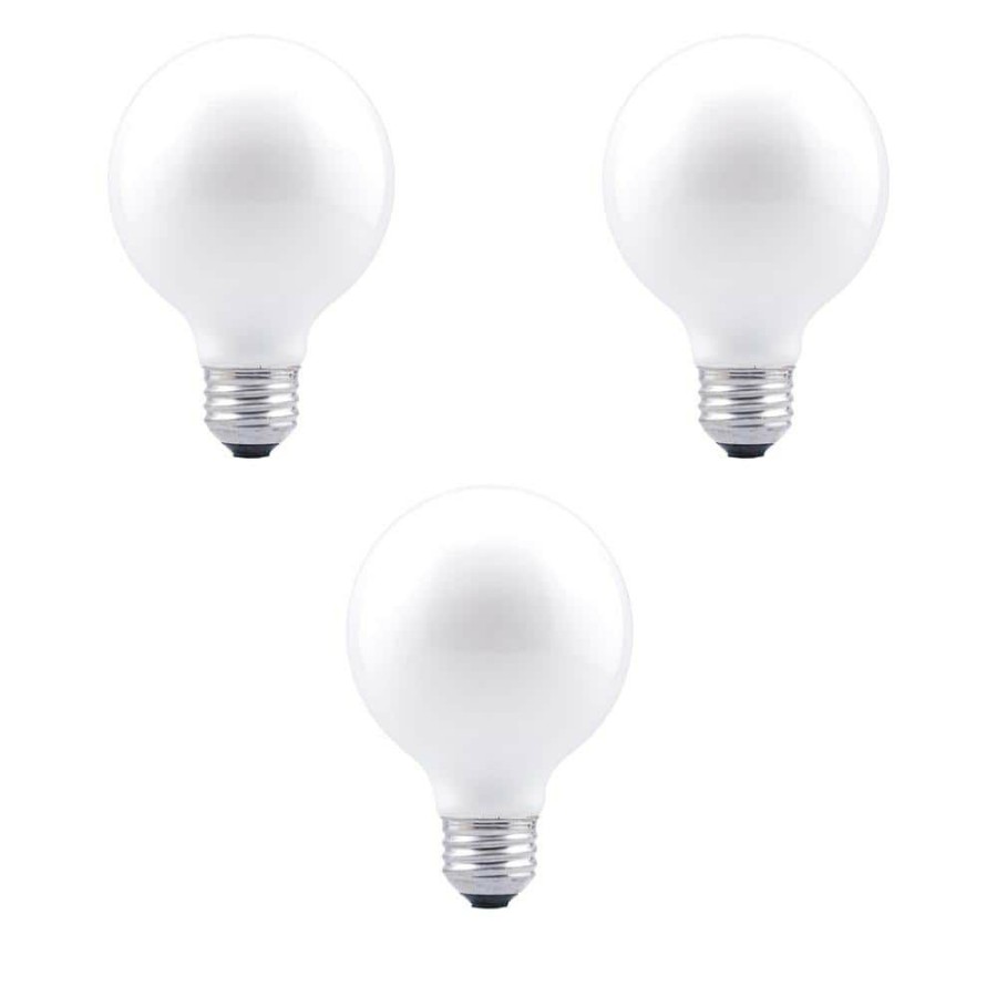 Light Bulbs * | 40-Watt G25 Double Life E26 Incandescent Light Bulb In 2850K Soft White Color Temperature (3-Pack) By Sylvania