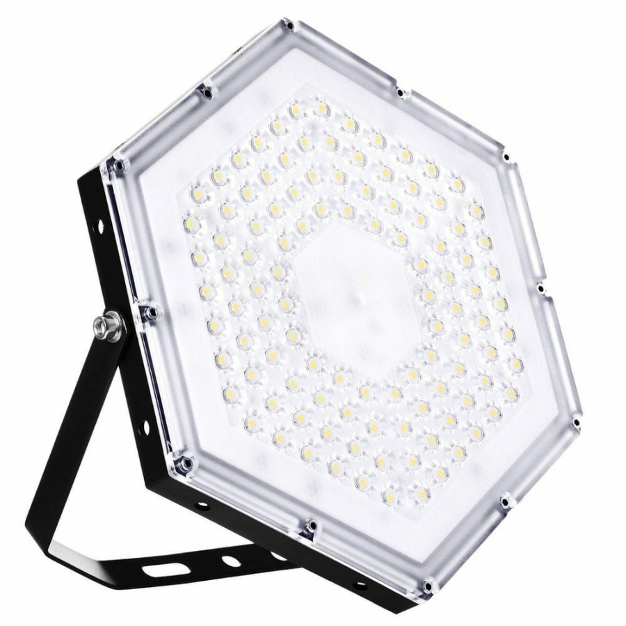 Commercial Lighting * | 100-Watt Equivalent Integrated Led Black High Bay Light Garage Light By Nersunda