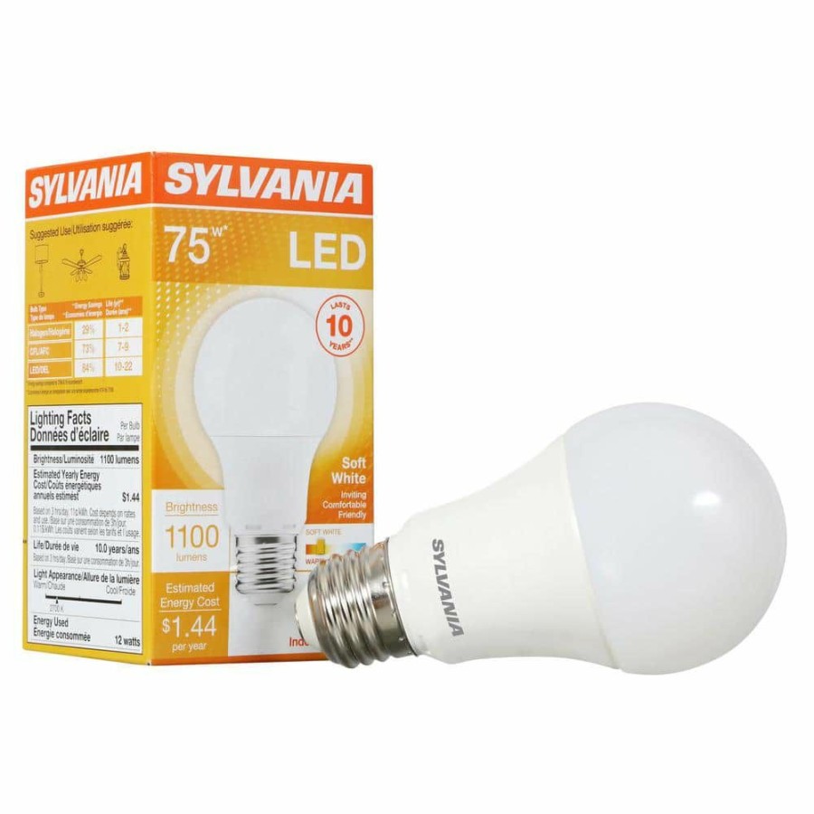 Light Bulbs * | 12-Watt Equivalent A19 2700K 80 Cri Medium Base Led Light Bulb Frosted (6 Per Case) By Sylvania