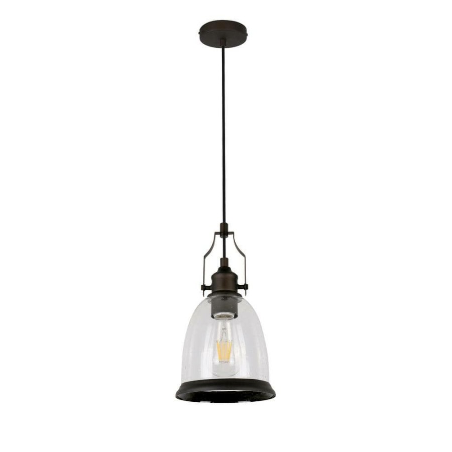 Outdoor Lighting * | Richmond 1-Light Antique Brown Pendant Fixture By Beldi