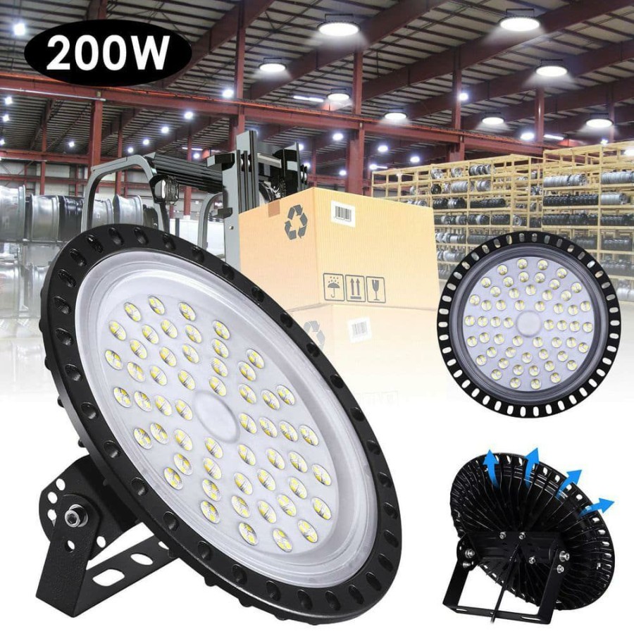 Commercial Lighting * | 11.8 In 200-Watt Equivalent Integrated Ufo Led High Bay Light By Nersunda