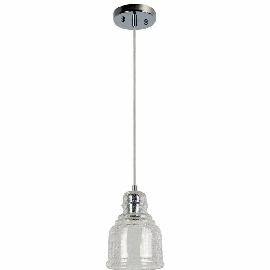 Flush Mount Lights * | Palmi Collection 1-Light Chrome Pendant By Beldi