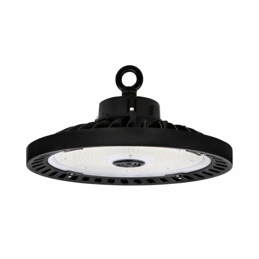 Commercial Lighting * | 14.5 In. 550-Watt Equivalent Integrated Led Dimmable Black High Bay Light, 5000K By Euri Lighting