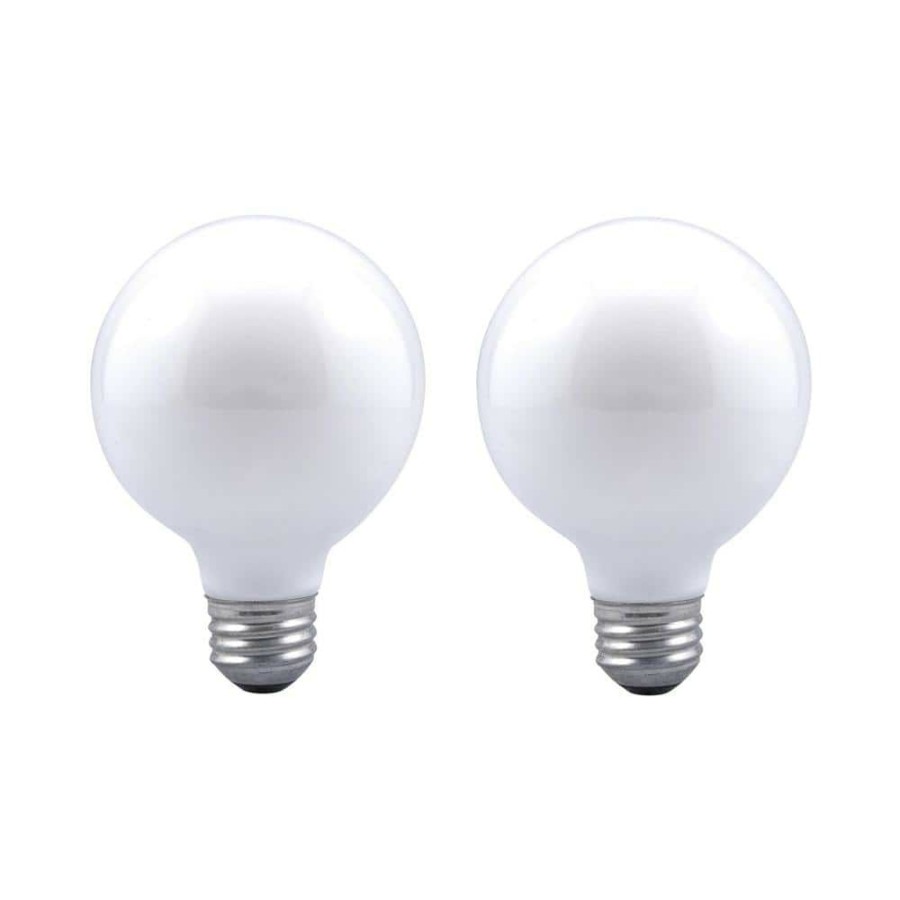 Light Bulbs * | 25-Watt Double Life G25 Incandescent Light Bulb (2-Pack) By Sylvania