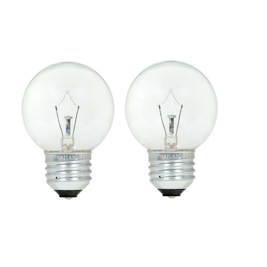 Light Bulbs * | 40-Watt Double Life G16.5 Incandescent Light Bulb (2-Pack) By Sylvania