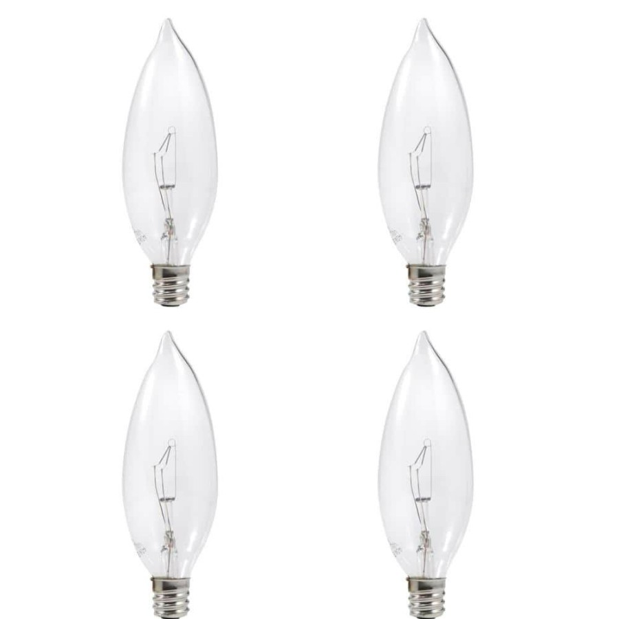 Light Bulbs * | 60-Watt Double Life B10 Incandescent Light Bulb (4-Pack) By Sylvania