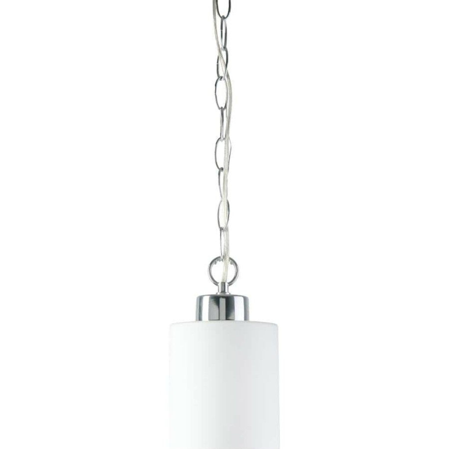 Flush Mount Lights * | Markam 1-Light Chrome Pendant Fixture By Beldi