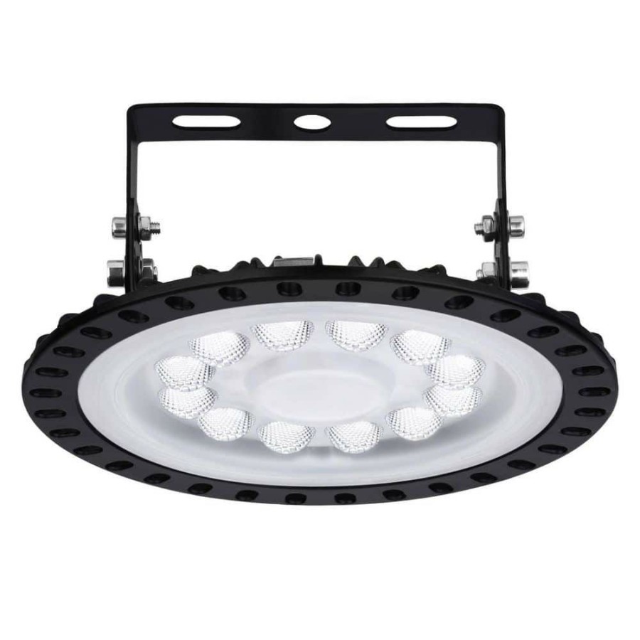 Commercial Lighting * | 6.45 In. 50-Watt Equivalent Integrated Led Ufo Garage High Bay Light By Nersunda