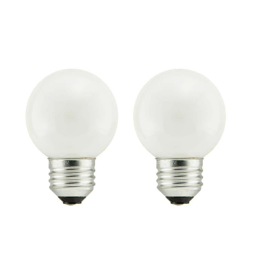 Light Bulbs * | 25-Watt Double Life G16.5 Incandescent Light Bulb (2-Pack) By Sylvania