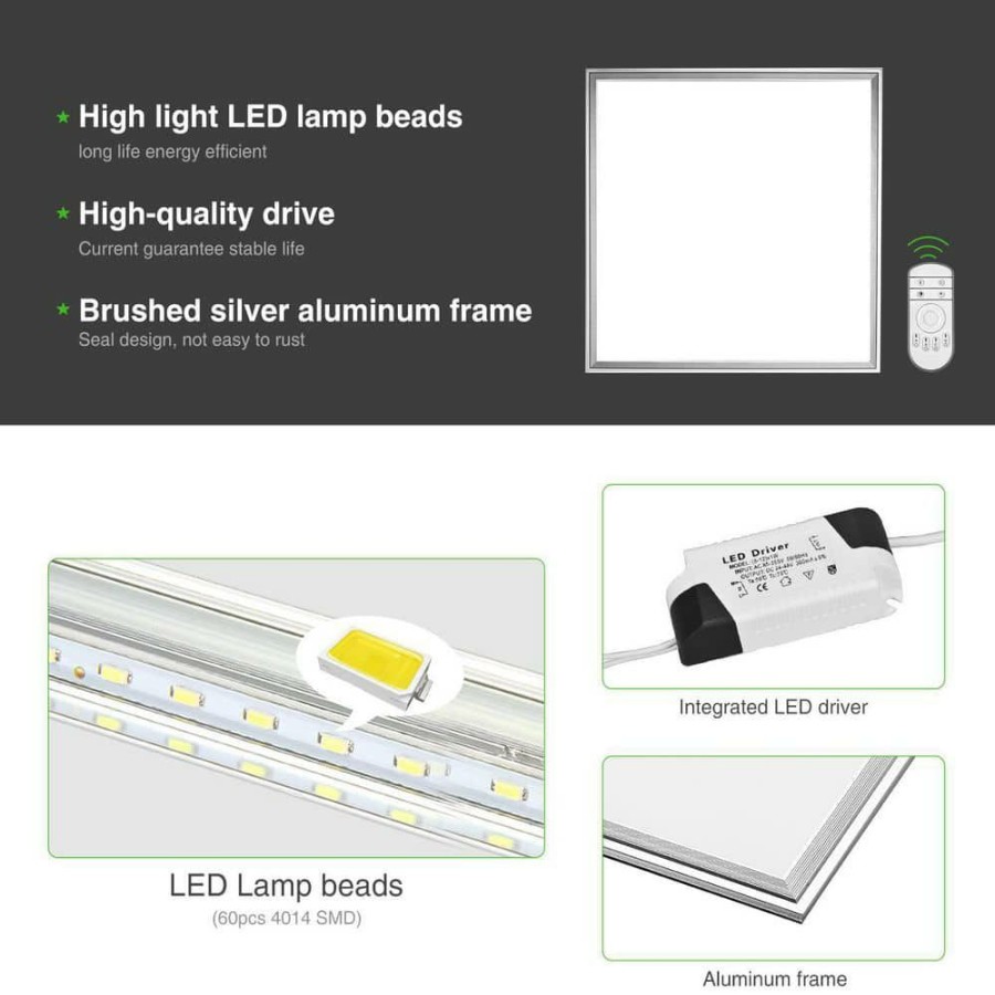 Commercial Lighting * | 11.8 In. Integrated Led Panel Light, 4000K By Nersunda