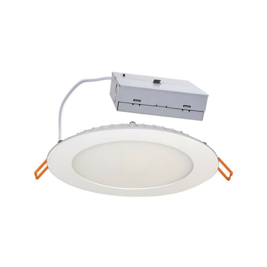 Recessed Lighting * | 6 In. Selectable Cct Ultra Slim Canless Integrated Led White Recessed Light Ultra-Thin Trim W/Germ Fighting Technology By Sylvania