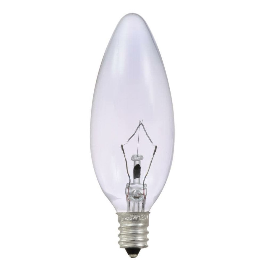 Light Bulbs * | 40-Watt B10 Clarity Incandescent Light Bulb (4-Pack) By Sylvania