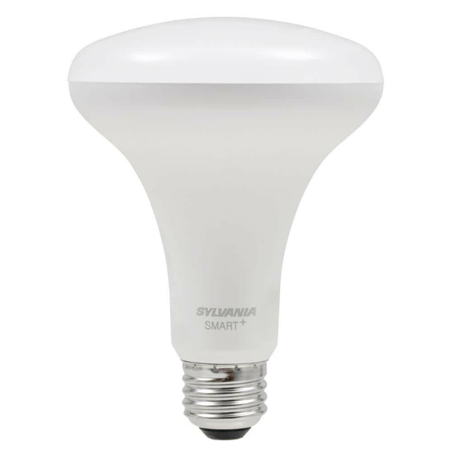 Light Bulbs * | 65-Watt Equivalent Br30 Warm White Dimmable Smart Led Light Bulb By Sylvania