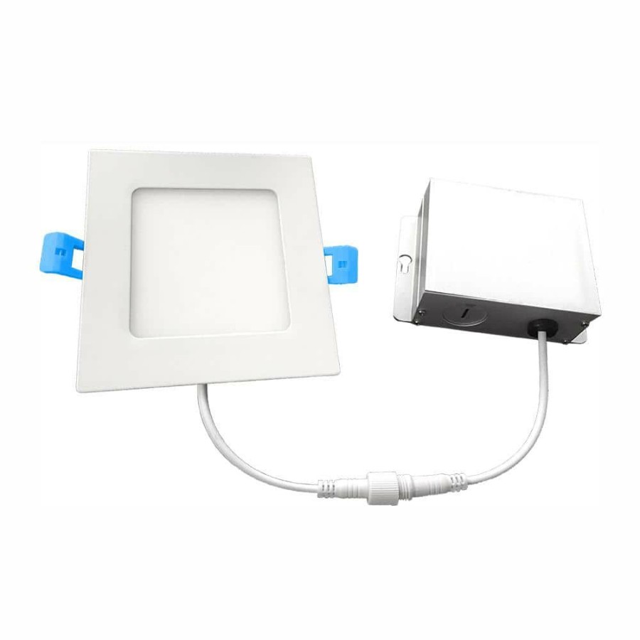 Recessed Lighting * | 4 In. 4000K New Construction Or Remodel Ic Rated Canless Integrated Led Recessed Kit For Shallow Ceiling By Euri Lighting