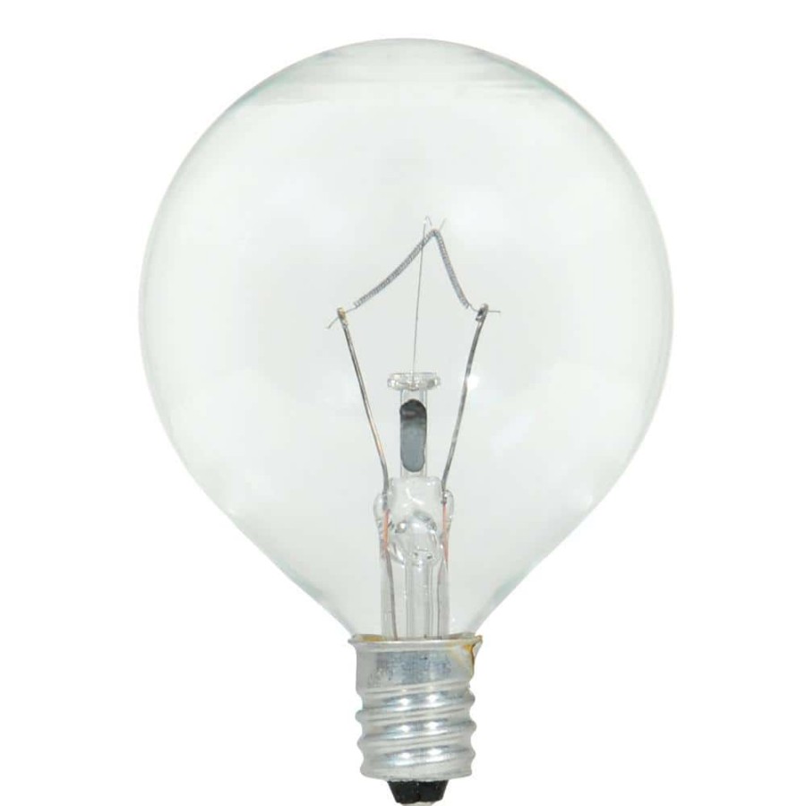 Light Bulbs * | 40-Watt Double Life G16.5 Incandescent Light Bulb (2-Pack) By Sylvania