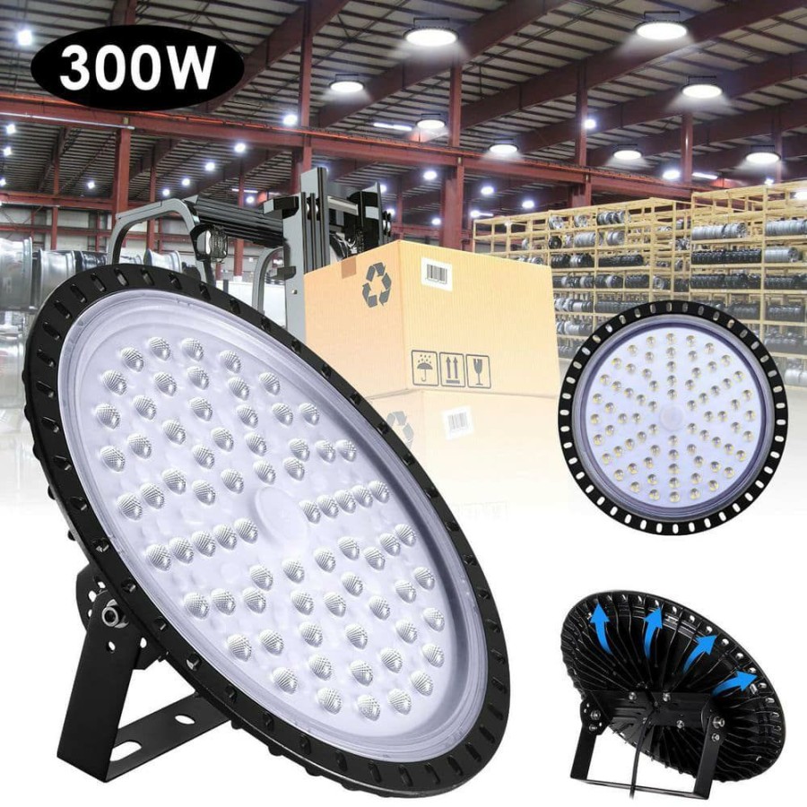 Commercial Lighting * | 14.37 In. 300-Watt Ufo Led High Bay Light By Nersunda